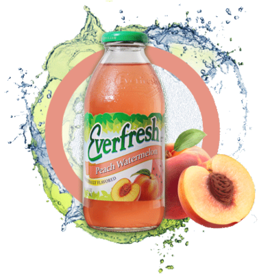 slide 1 of 1, Everfresh Peach Watermelon Glass Bottle - 16 fl oz, 16 fl oz