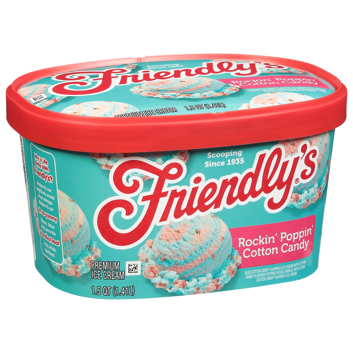 slide 7 of 9, Friendly's Premium Carnival Cotton Candy Ice Cream 1.5 qt, 1.5 qt