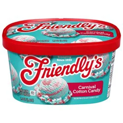 Friendly's Premium Carnival Cotton Candy Ice Cream 1.5 qt