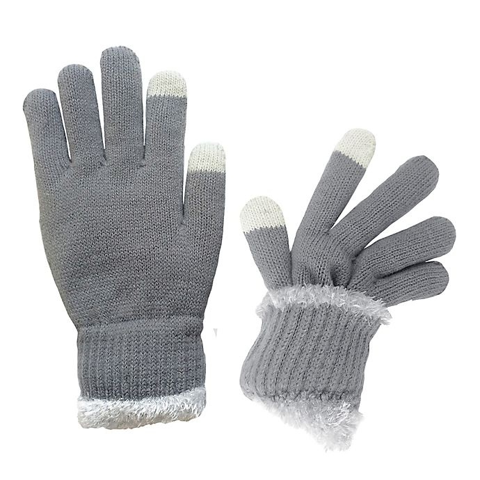 slide 2 of 2, Isaac Mizrahi Knit Women's Gloves with Touch Tips, 1 ct