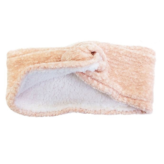 slide 2 of 2, Isaac Mizrahi Chenille Twisted Women's Head Wrap - Peach, 1 ct