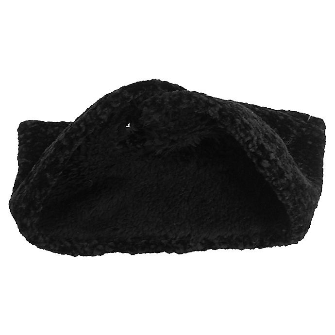 slide 2 of 2, Isaac Mizrahi Chenille Twisted Women's Head Wrap - Black, 1 ct