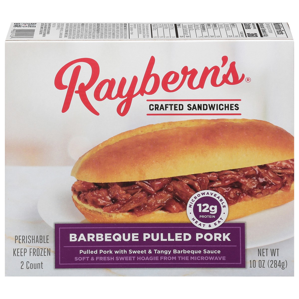 slide 5 of 17, Raybern's Crafted Barbeque Pulled Pork Sandwiches 2 ea, 2 ct