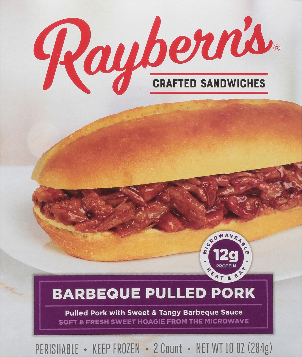slide 12 of 17, Raybern's Crafted Barbeque Pulled Pork Sandwiches 2 ea, 2 ct