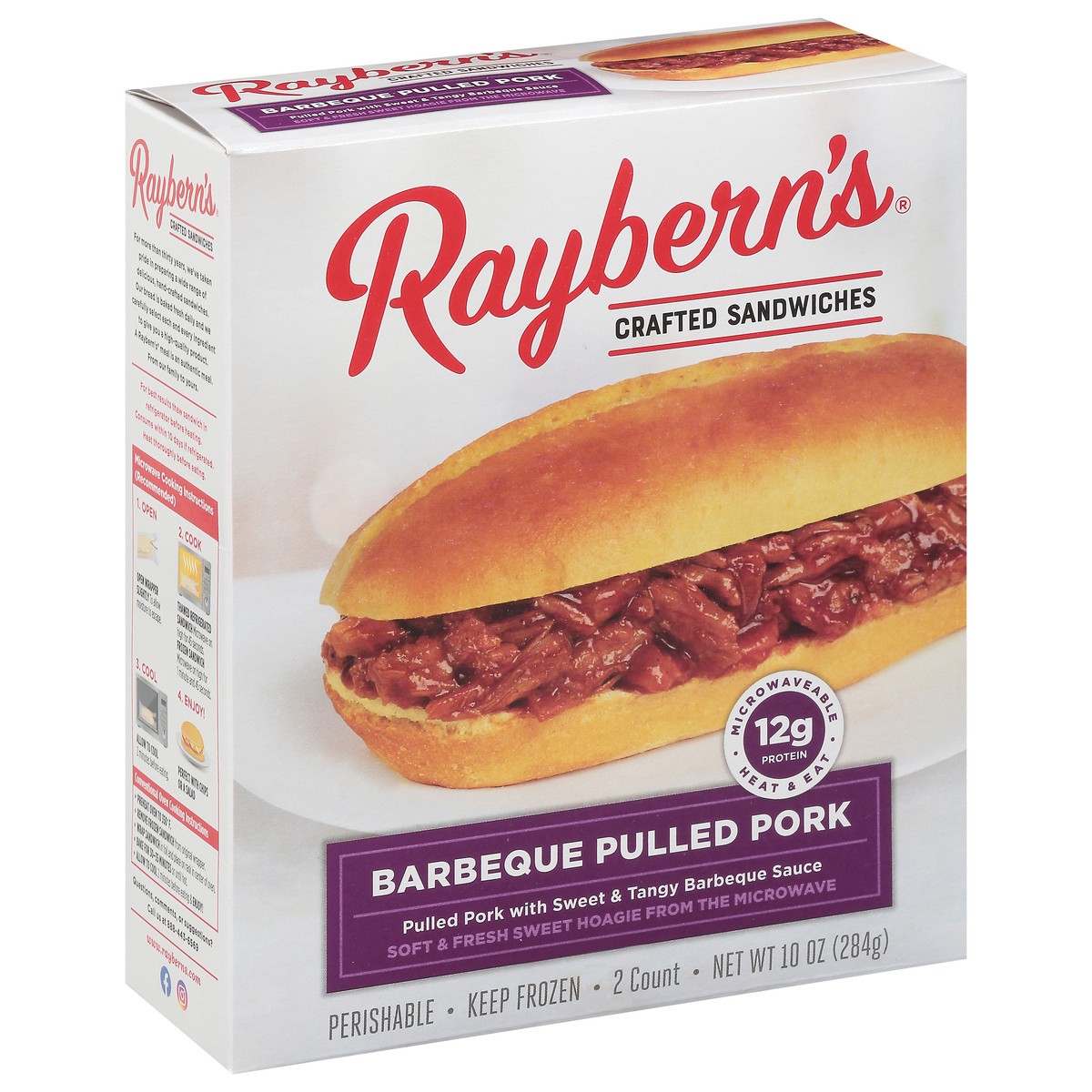 slide 14 of 17, Raybern's Crafted Barbeque Pulled Pork Sandwiches 2 ea, 2 ct