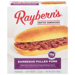 Raybern's Crafted Barbeque Pulled Pork Sandwiches 2 ea
