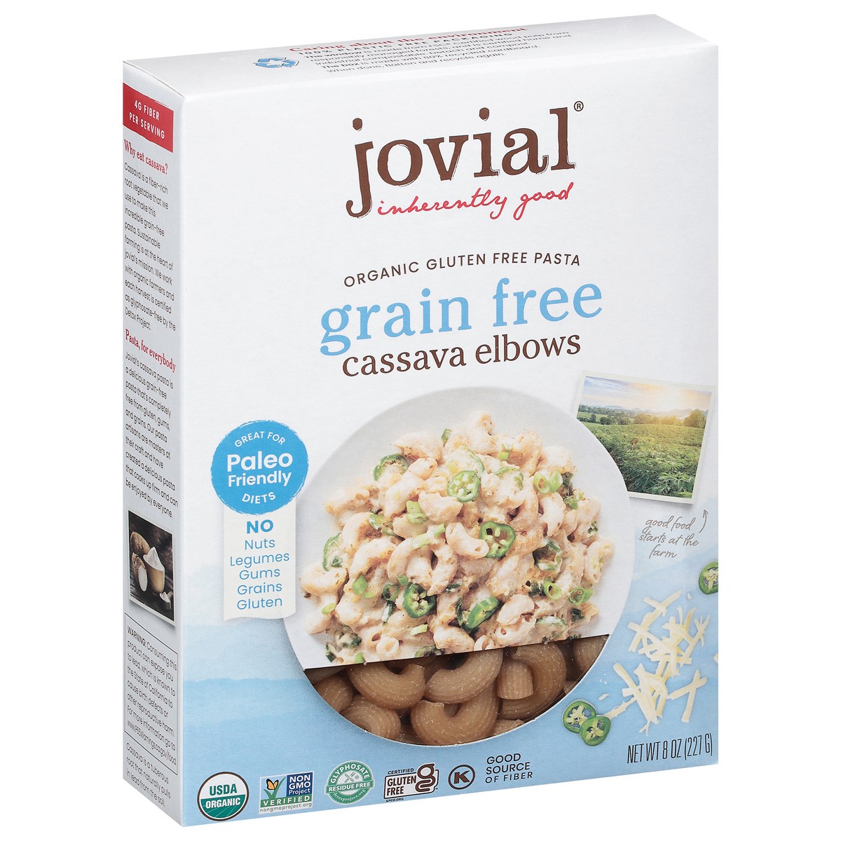 slide 2 of 9, Jovial Grain Free Cassava Elbows Pasta 8 oz, 8 oz