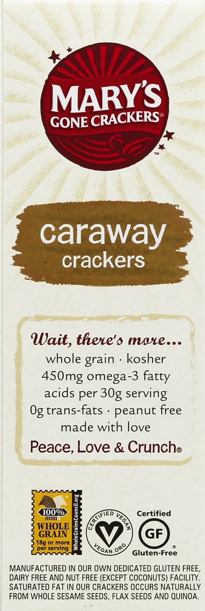 slide 3 of 4, Mary's Gone Crackers Caraway Crackers, 6.5 oz