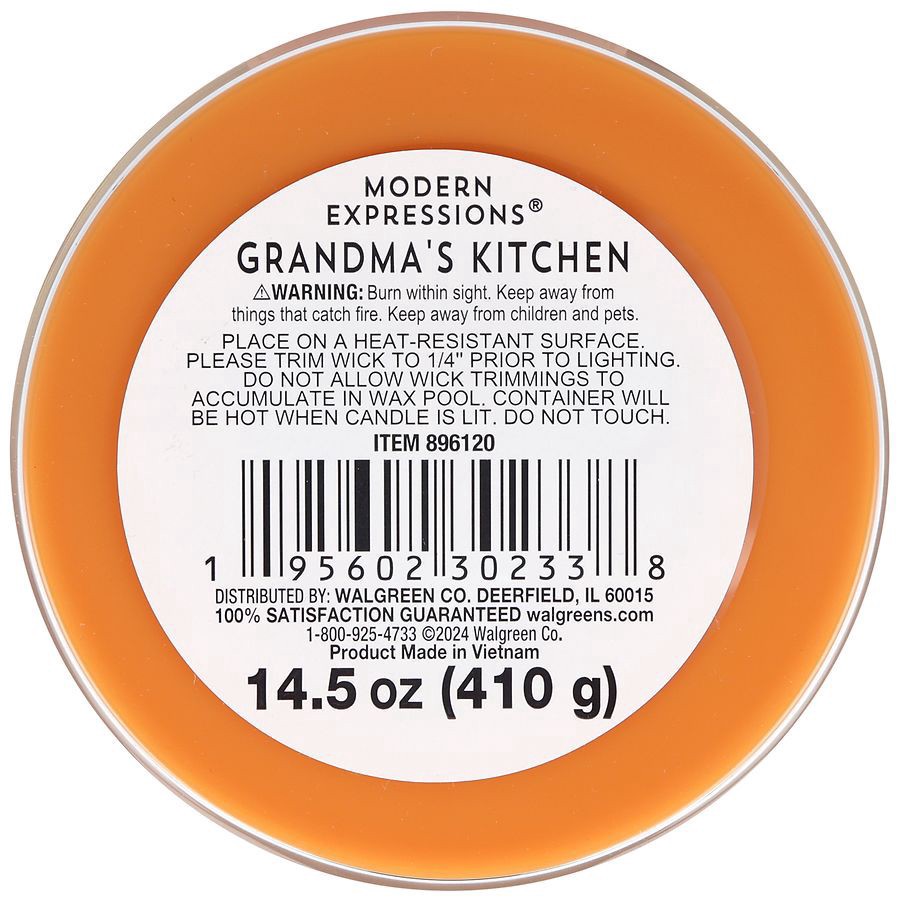 slide 3 of 3, Modern Expressions Scented Candle Grandma's Kitchen, 14.5 oz