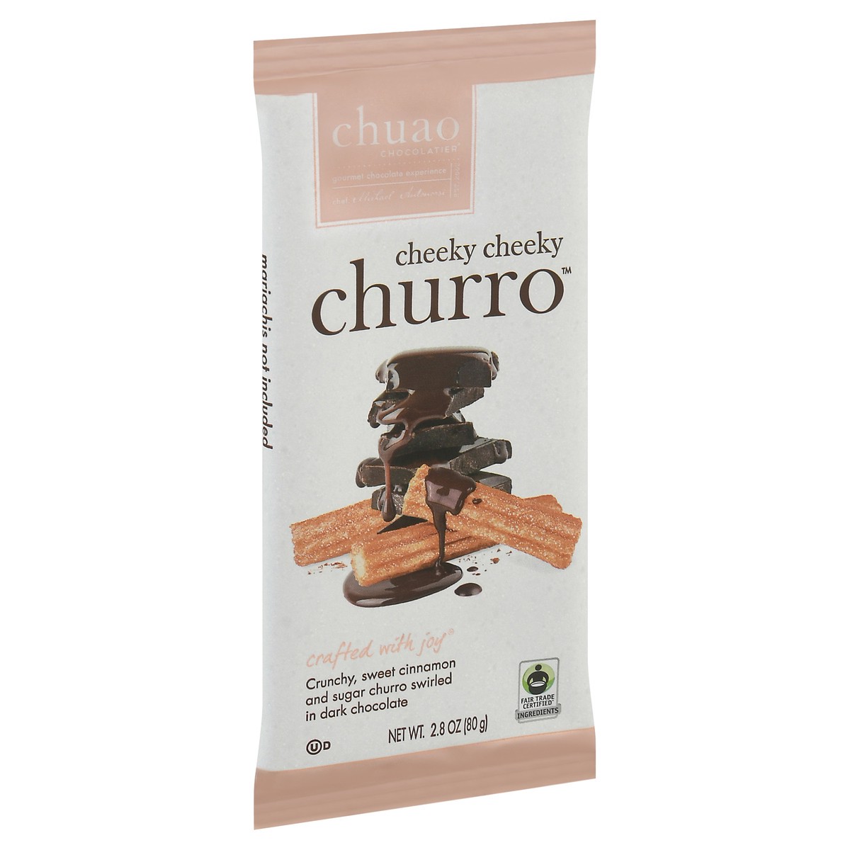 slide 2 of 9, Chuao Chocolatier Cheeky Cheeky Churro Dark Chocolate Bar 2.8 oz Wrapper, 2.8 oz