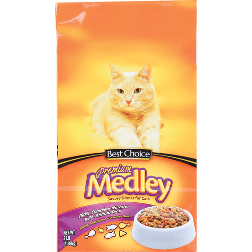 slide 1 of 1, Best Choice Premium Medley Dry Cat Food, 3 lb