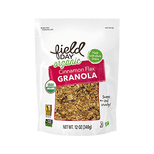 slide 1 of 1, Field Day Organic Granola Flax Cinnamon, 12 oz