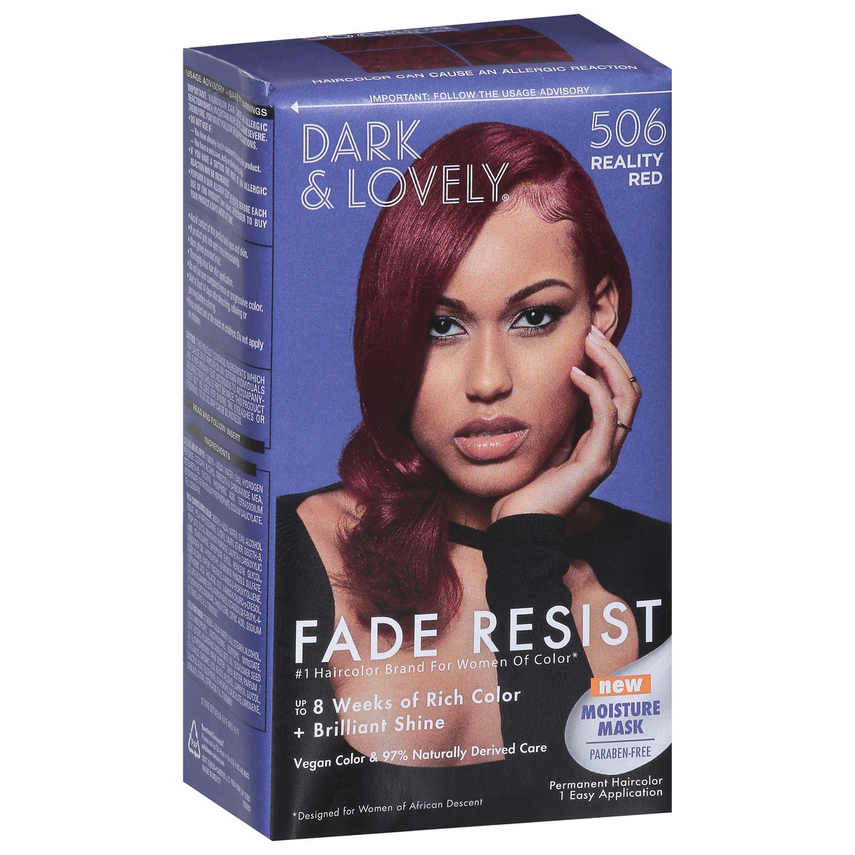 slide 7 of 14, Dark & Lovely Fade Resist Reality Red 506 Permanent Hair Color 1 ea, 1 ct