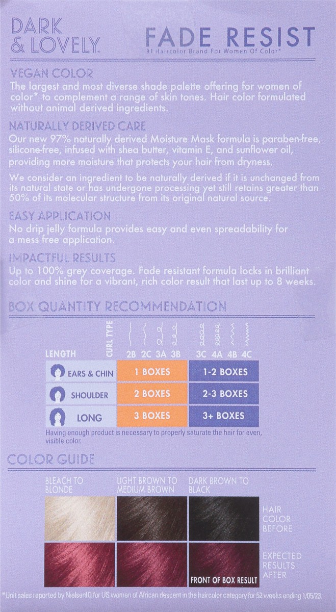 slide 10 of 14, Dark & Lovely Fade Resist Reality Red 506 Permanent Hair Color 1 ea, 1 ct