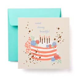 American Greetings Sweet Strong Beautiful Birthday Greeting Card