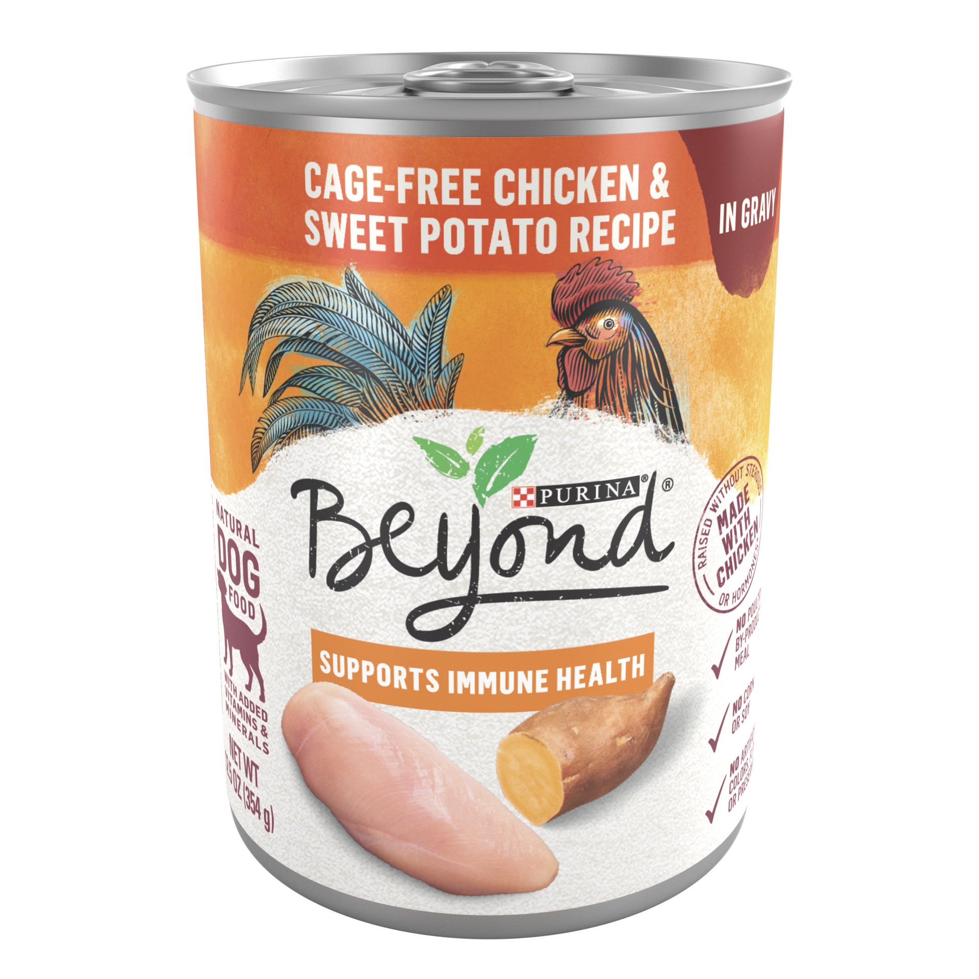 slide 1 of 9, Beyond Purina Beyond Chicken and Sweet Potato in Gravy Grain Free Wet Dog Food, 12.5 oz