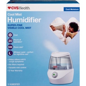 slide 1 of 1, CVS Health Cool Mist Humidifier Super-Fine Cool Mist, 1 ct