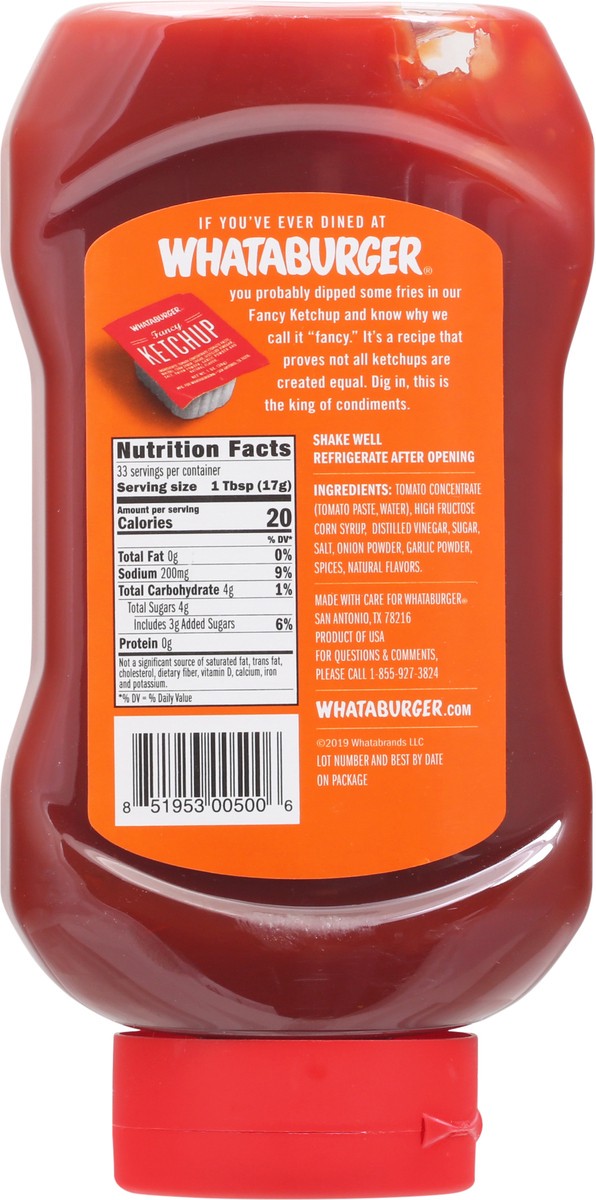 slide 8 of 10, Whataburger Fancy Ketchup 20 oz, 20 oz