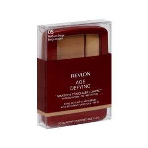 slide 1 of 1, Revlon Age Defying Makeup And Concealer Compact Spf 20 Medium Beige, 0.4 oz