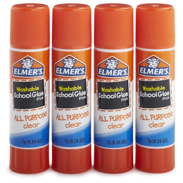 slide 6 of 7, Elmer's Washable All Purpose School Glue Sticks, 4 ct