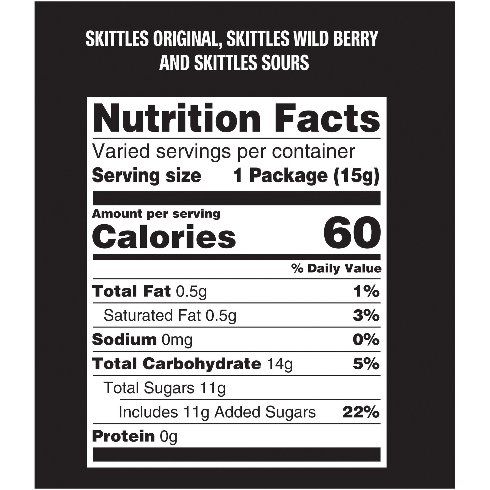 slide 3 of 5, Skittles Fun Size Original, Wild Berry & Sour Bite Size Candies 22.5 oz. Pack, 22.5 oz