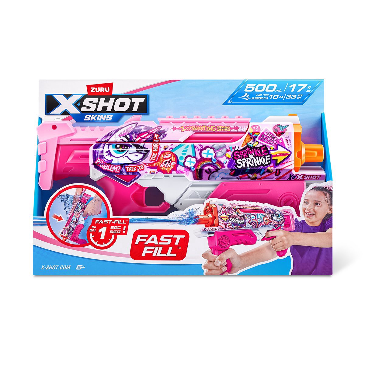 slide 1 of 1, ZURU X-Shot Fast Fill Skins Toy 1 ea, 1 ct