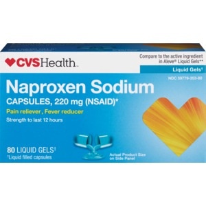 slide 1 of 1, CVS Health Naproxen Sodium Capsules, 80 ct