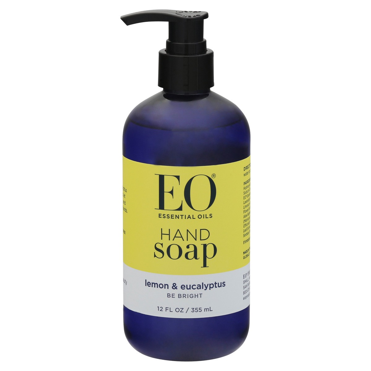 slide 10 of 10, EO Lemon & Eucalyptus Hand Soap 12 fl oz, 12 fl oz