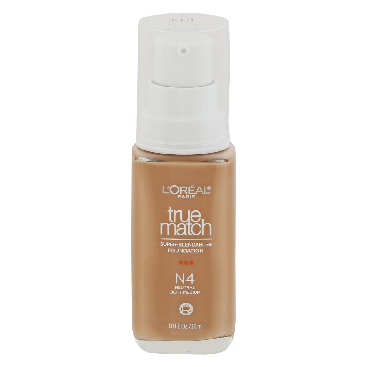 slide 1 of 1, L'Oréal True Match Neutral Light Medium N4 Super-Blendable Foundation 1 fl oz, 1 fl oz