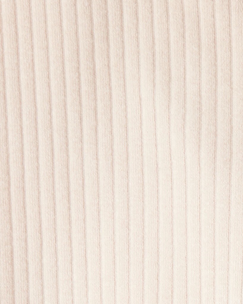 slide 2 of 3, Carter's Toddler Girl Cotton Rib Pull-On Stretch Leggings - Cream Cream 3T, 1 ct