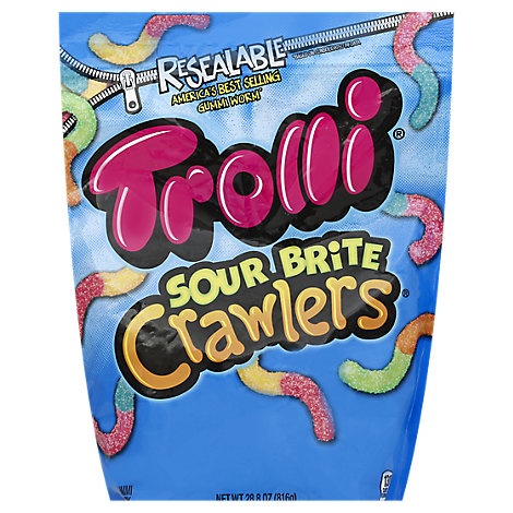 slide 1 of 2, Trolli Gummi Candy Sour Brite Crawlers - 30.4 Oz, 30.4 oz