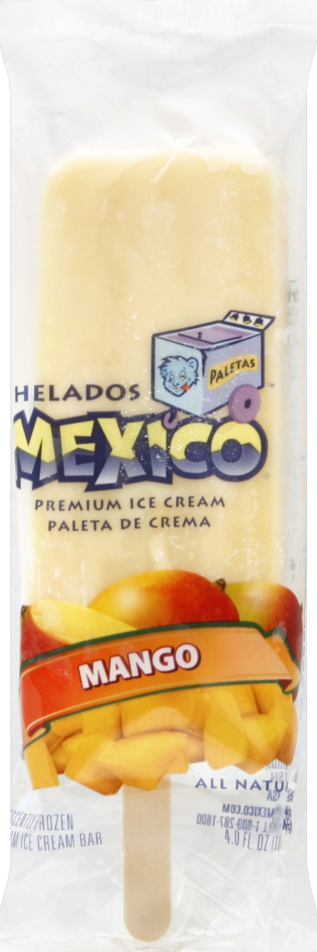 slide 1 of 1, Helados Mexico Mango Ice Cream Bar, 4 fl oz