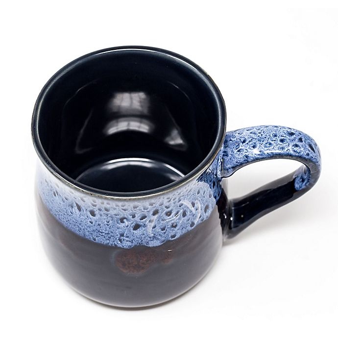 slide 3 of 3, Boston Warehouse Trading Co. Reactive Belly Mug - Navy Blue, 1 ct