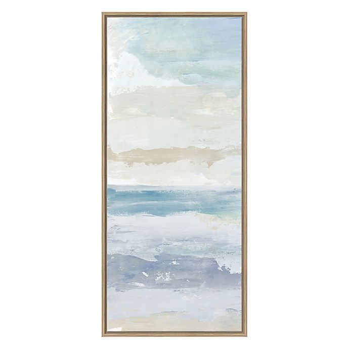 slide 2 of 4, Boston Warehouse Ocean Framed Canvas Wall Art, 3 ct; 12 in x 28 in