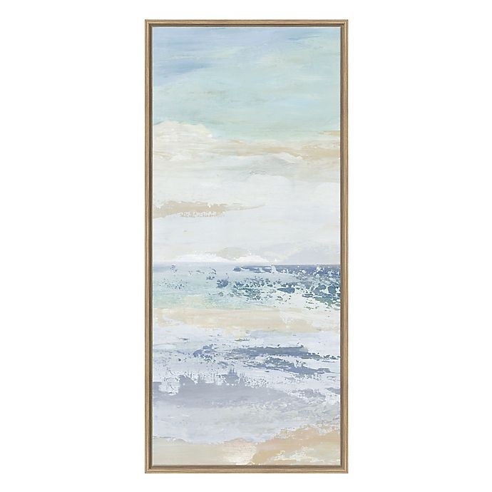 slide 3 of 4, Boston Warehouse Ocean Framed Canvas Wall Art, 3 ct; 12 in x 28 in