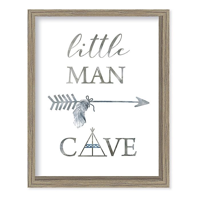 slide 1 of 2, Boston Warehouse Trading Co. Little Man Cave Canvas Wall Art, 15 in x 24 in