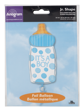 slide 1 of 1, Anagram Anagram Jr. Shape Foil Balloon It's A Boy, 1 ct