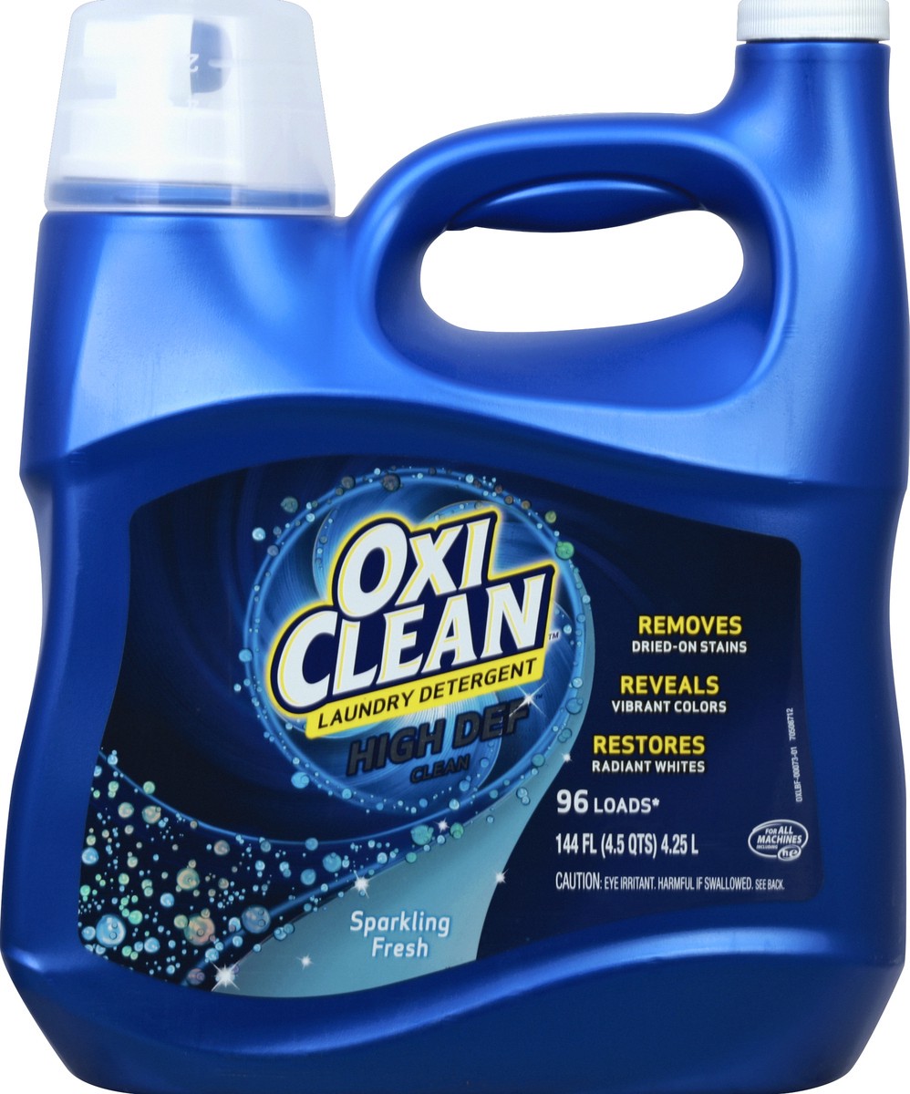 slide 2 of 2, Oxi-Clean Liquid Laundry Detergent, Sparkling Fresh Scent, 144 oz., 144 fl oz