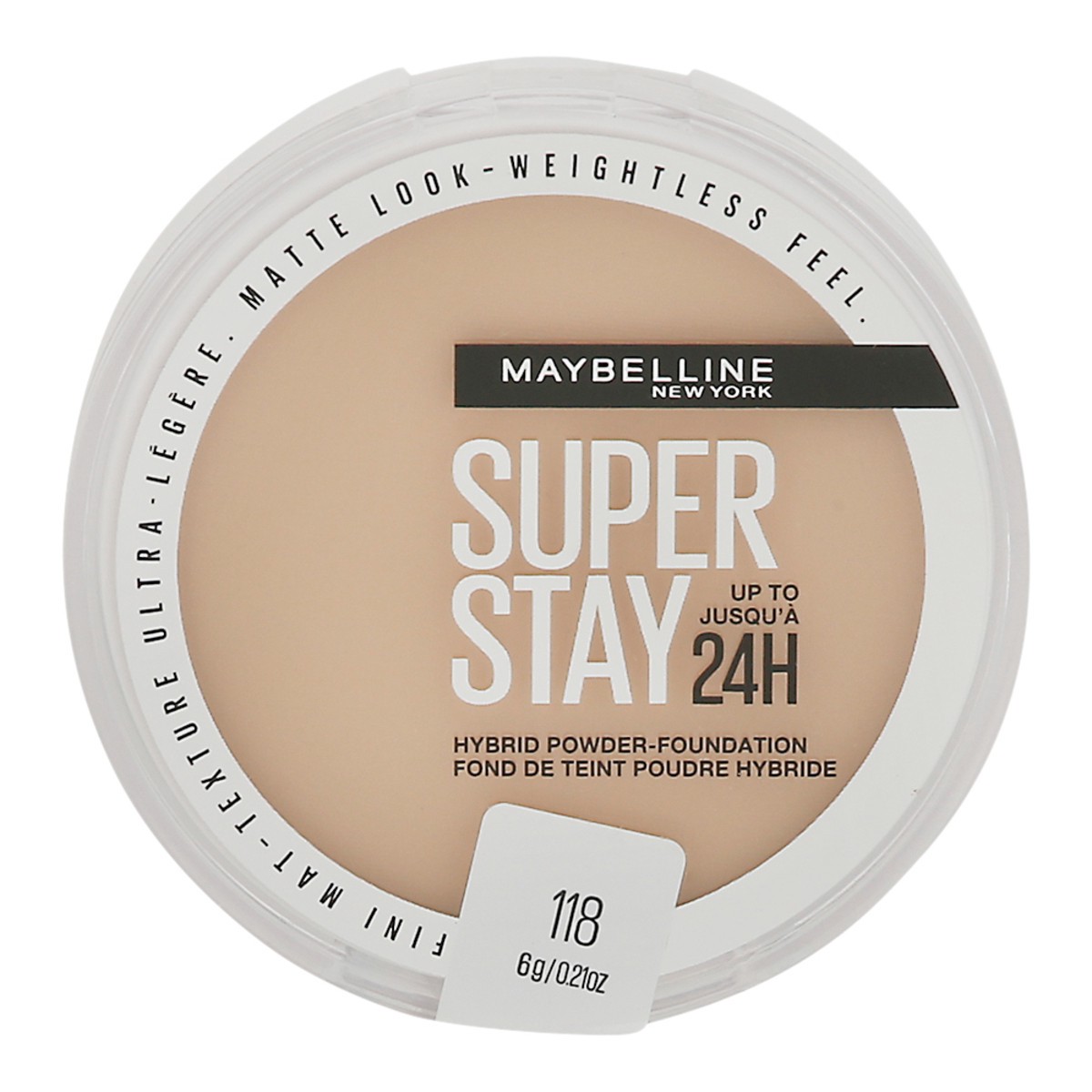 slide 1 of 1, Super Stay Matte 24HR Hybrid Pressed Powder Foundation - 118 - 0.21 oz, 0.21 oz