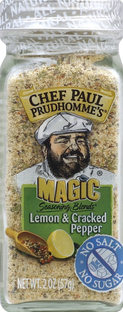 slide 3 of 3, Chef Paul Prudhomme's Magic Seasoning Blends Lemon & Cracked Pepper, 2 oz