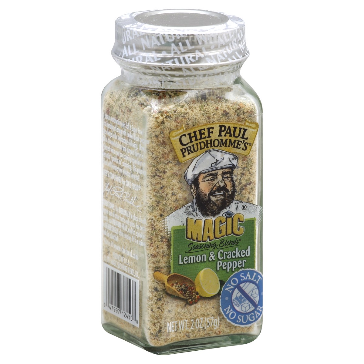 slide 2 of 3, Chef Paul Prudhomme's Magic Seasoning Blends Lemon & Cracked Pepper, 2 oz