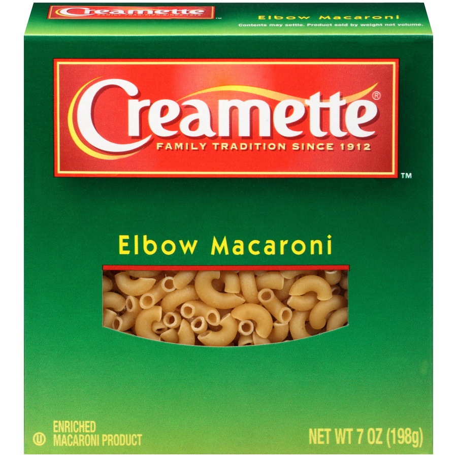 slide 1 of 1, Creamette Elbow Macaroni Pasta, 7 oz