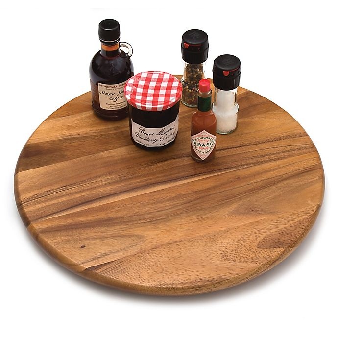 slide 2 of 2, Lipper International Acacia Wood Lazy Susan, 18 in