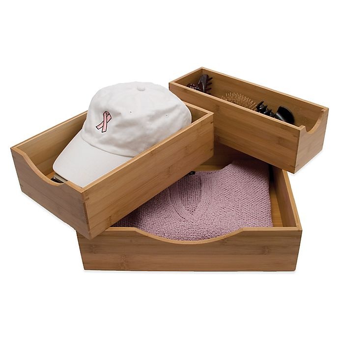 slide 2 of 2, Lipper International Bamboo Sock Box, 1 ct