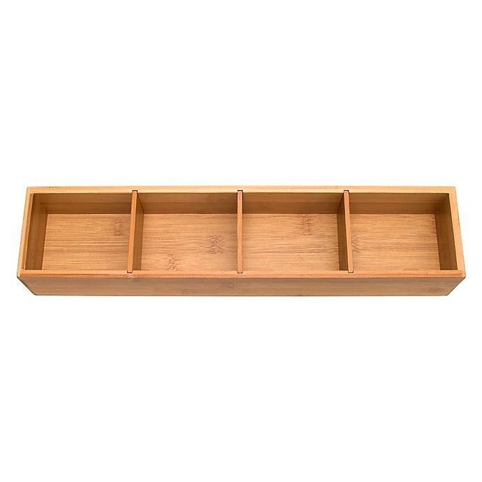 slide 3 of 3, Lipper International 4-Part Bamboo Drawer, 1 ct