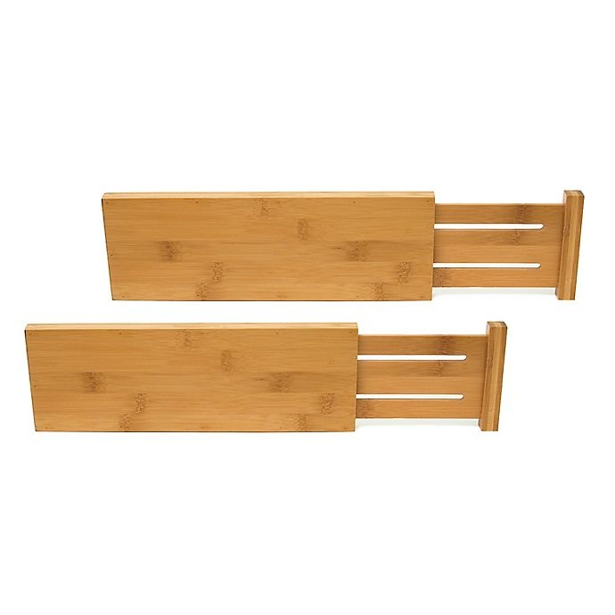 slide 6 of 6, Lipper Bamboo Dresser Drawer Dividers, 2 ct