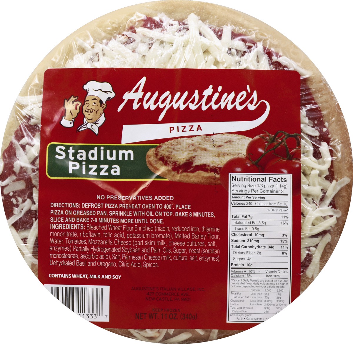 slide 1 of 6, Augustines Pizza Pizza 11 oz, 10.5 oz