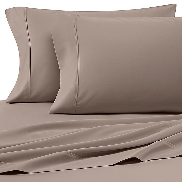 slide 1 of 1, Heartland HomeGrown 400-Thread-Count Solid Sateen King Sheet Set - Taupe, 1 ct