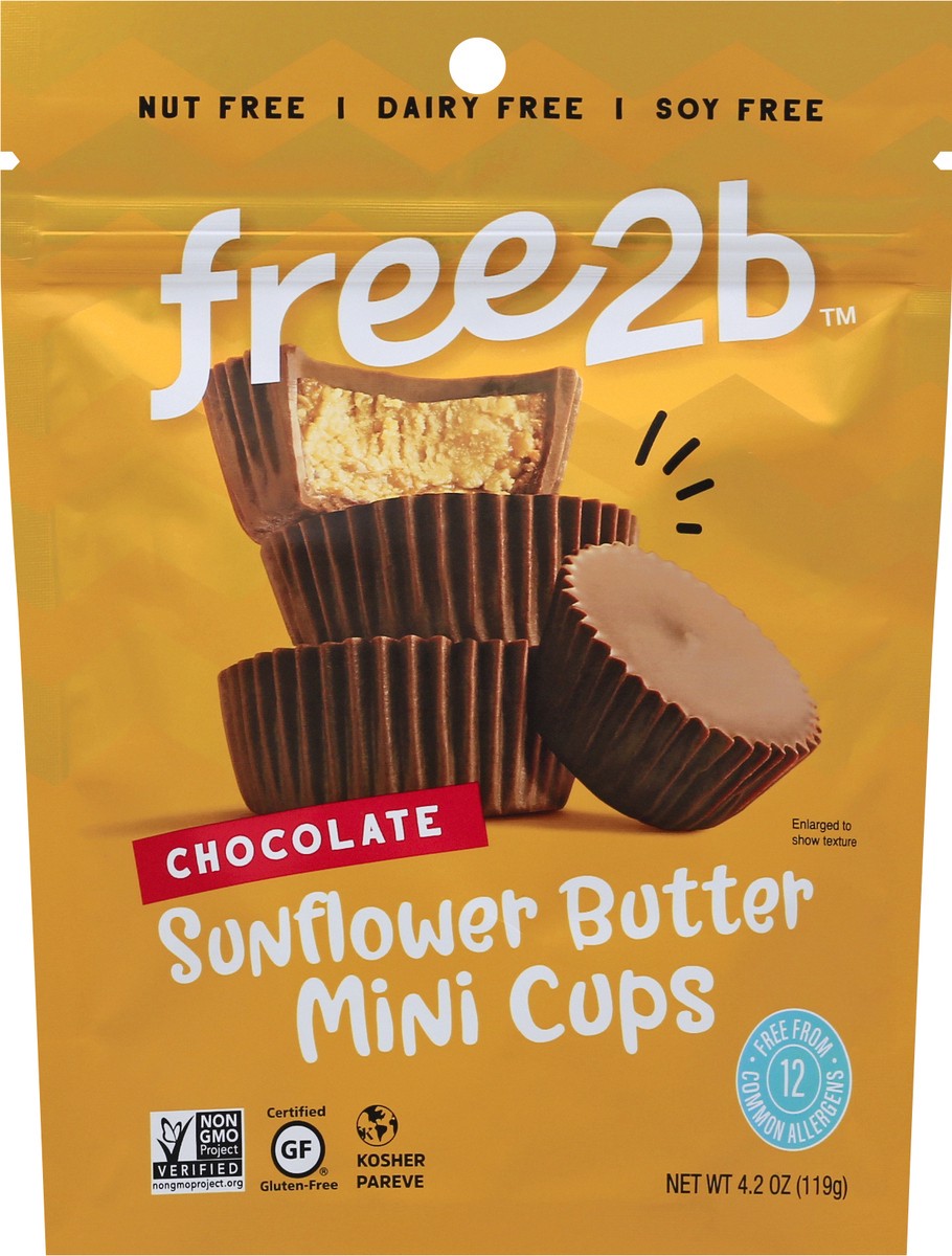 slide 6 of 13, free2b Chocolate Sunflower Butter Mini Cups 4.2 oz, 4.2 oz