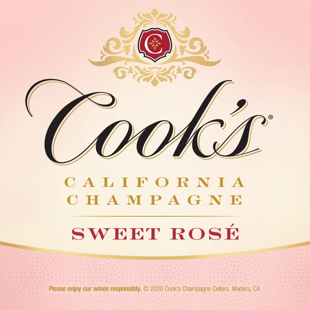 slide 2 of 7, Cooks Sparkling Sweet Rose, 25.36 fl oz